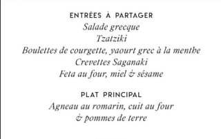 Greek Dinner At Komo Monaco