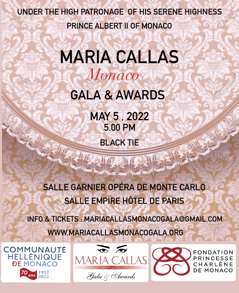 Maria Callas Monaco Gala & Awards 2022